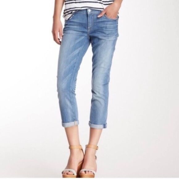 7 For All Mankind The Skinny Crop & Roll Jeans - Picture 1 of 8